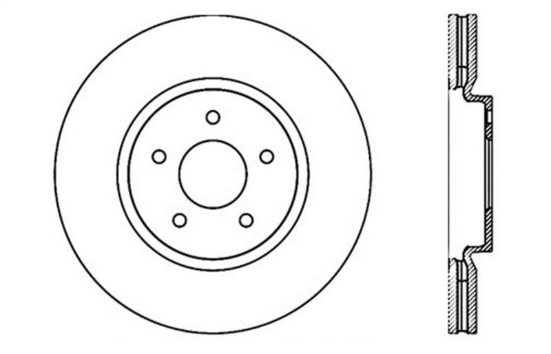 StopTech Slotted & Drilled Sport Brake Rotor