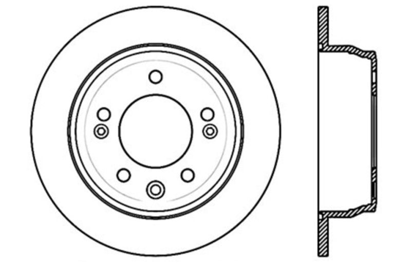 StopTech Sport Drilled & Slotted Rotor - Front Right