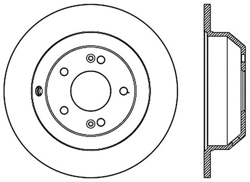 StopTech Sport Drilled & Slotted Rotor - Front Left