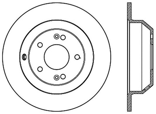 StopTech Sport Drilled & Slotted Rotor - Front Left