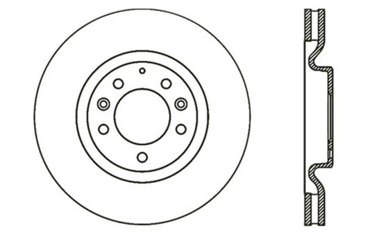 StopTech Slotted & Drilled Sport Brake Rotor