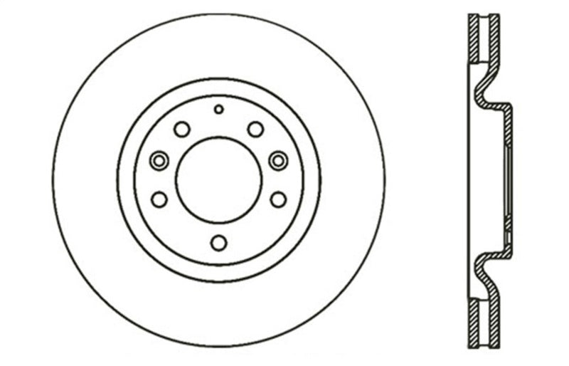 StopTech Slotted & Drilled Sport Brake Rotor