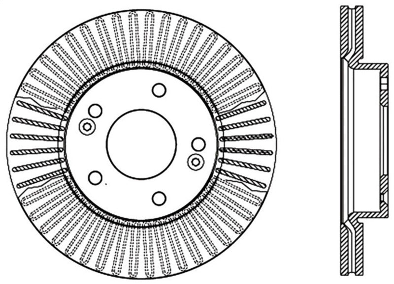 StopTech Sport Drilled & Slotted Rotor - Rear Left