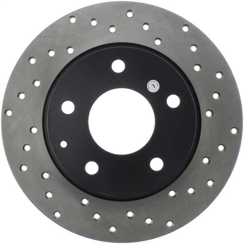 StopTech Sport Cross Drilled Brake Rotor - Rear Right