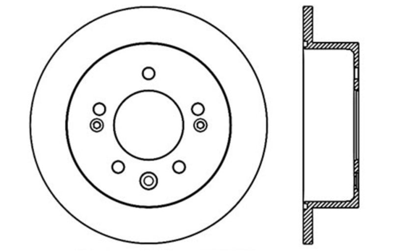 StopTech Sport Drilled & Slotted Rotor - Front Left