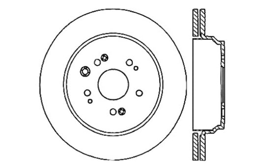 StopTech Slotted & Drilled Sport Brake Rotor