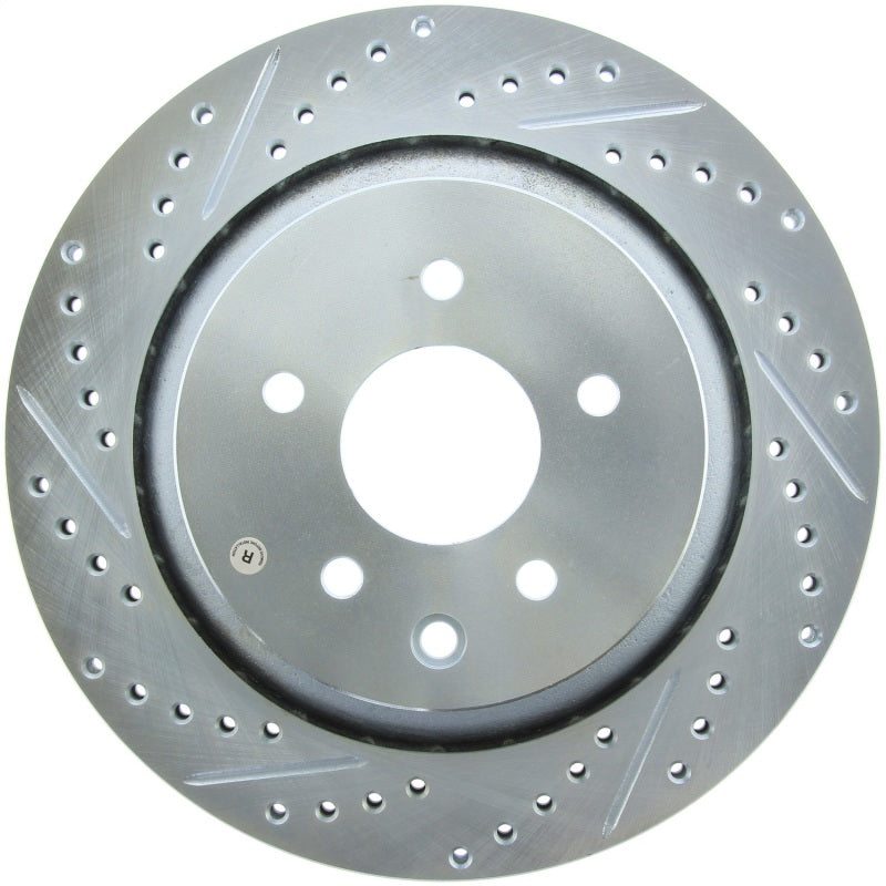 StopTech Select Sport 14-16 Infiniti Q60 Drilled and Slotted Rear Right Brake Rotor