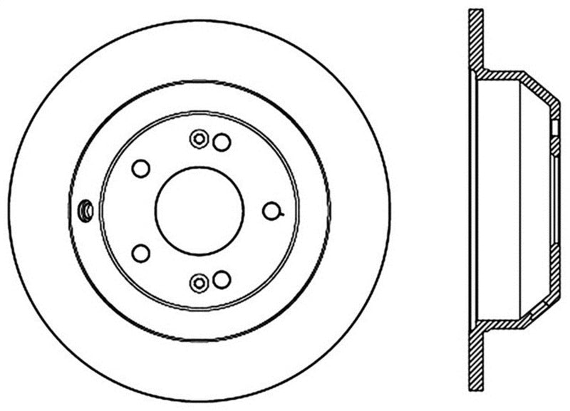 StopTech Sport Cross Drilled Brake Rotor - Front Left