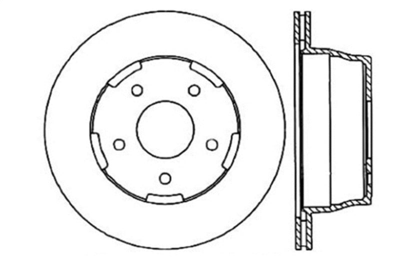 StopTech Slotted & Drilled Sport Brake Rotor