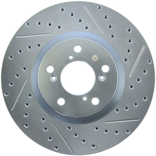 StopTech Select Sport 2007-2014 Acura MDX Drilled and Slotted Front Left Brake Rotor