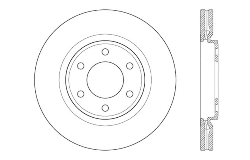 StopTech Sport Drilled & Slotted Rotor - Front Left