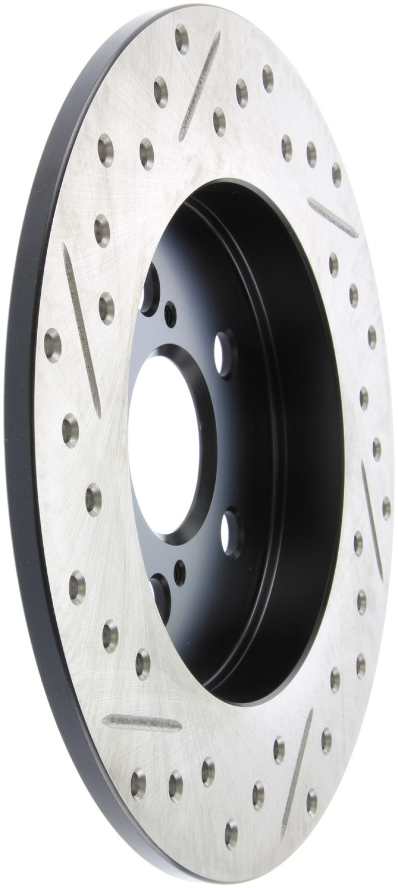 StopTech SportStop 11-12 Lexus CT200H / 09-10 Pontiac Vibe Slotted & Drilled Left Rear Rotor