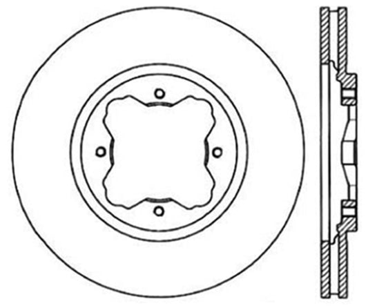 StopTech Slotted & Drilled Sport Brake Rotor