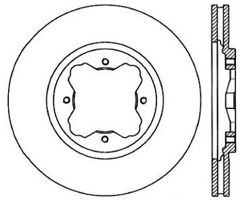 StopTech Slotted & Drilled Sport Brake Rotor