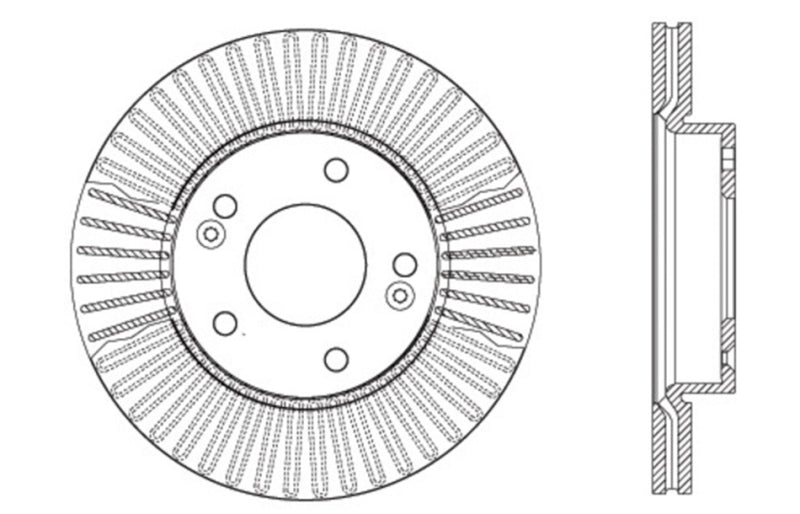 StopTech Sport Drilled & Slotted Rotor - Rear Left