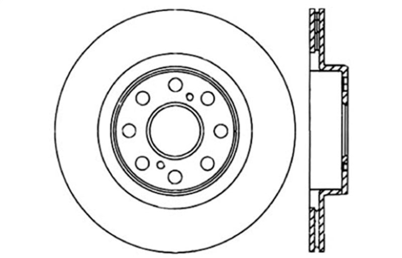 StopTech Toyota MR2 Spyder Drilled Left Rear Rotor