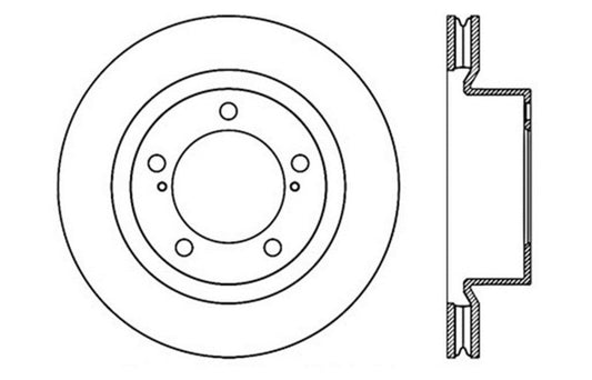 StopTech Slotted & Drilled Sport Brake Rotor