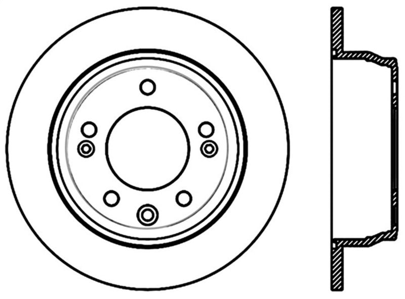 StopTech Sport Cross Drilled Brake Rotor - Front Right