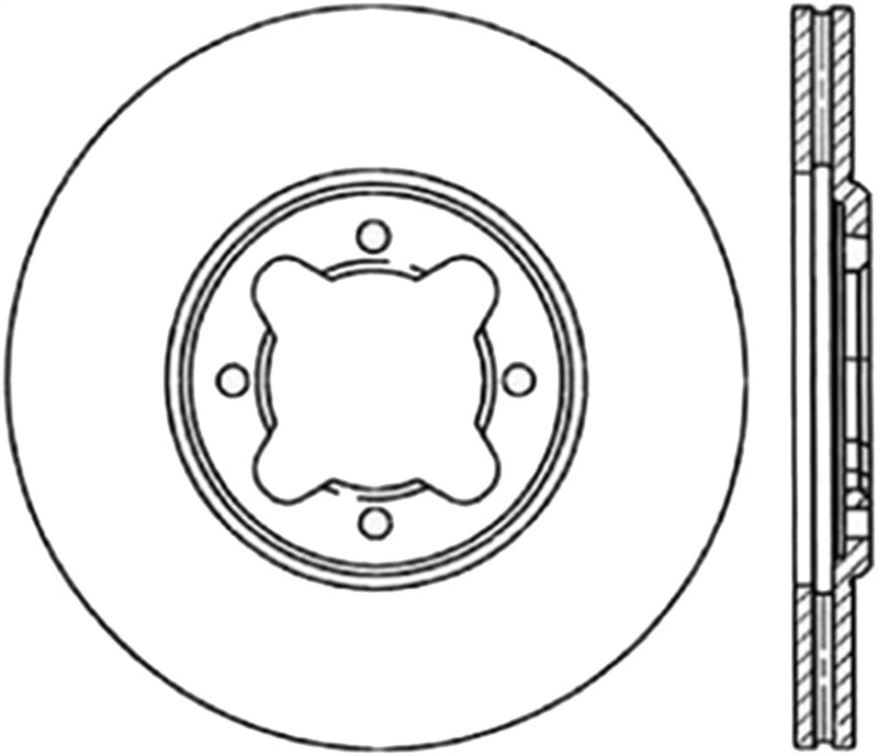 StopTech Slotted & Drilled Sport Brake Rotor