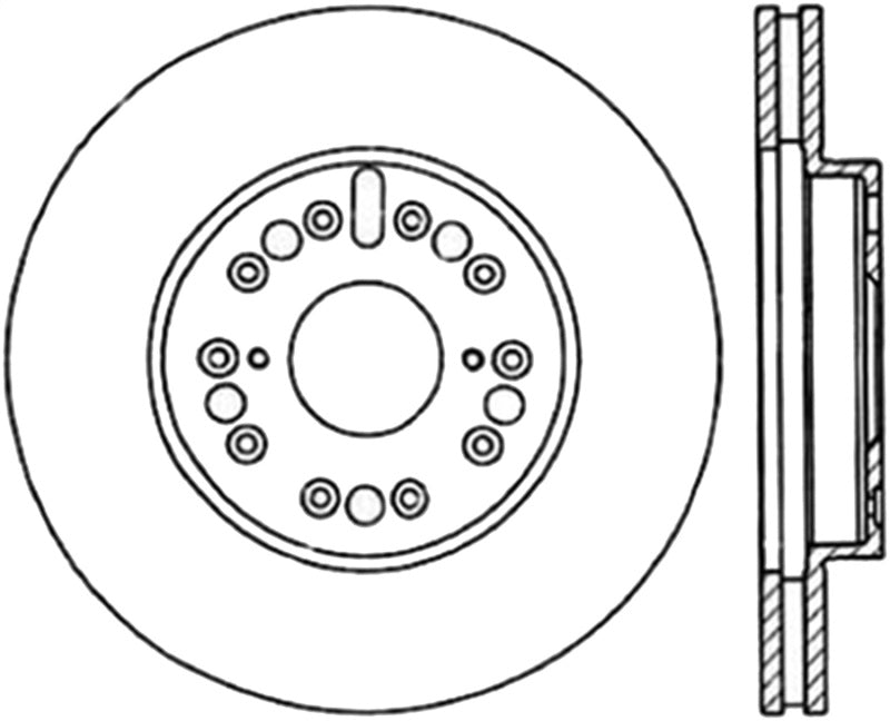 StopTech Slotted & Drilled Sport Brake Rotor