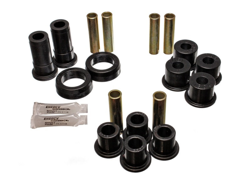 Energy Suspension 91-94 Ford Explorer/Bronco II 2WD/4WD Black Rear Leaf Spring Bushing Set