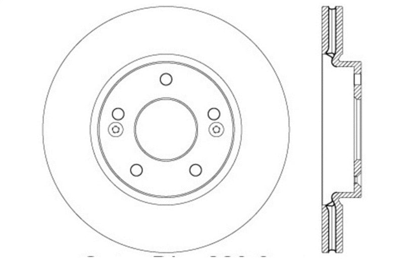 StopTech Slotted & Drilled Sport Brake Rotor