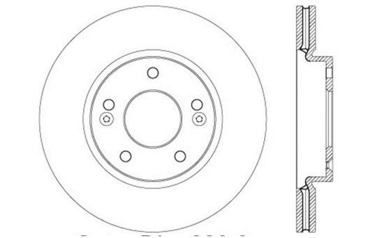 StopTech Slotted & Drilled Sport Brake Rotor