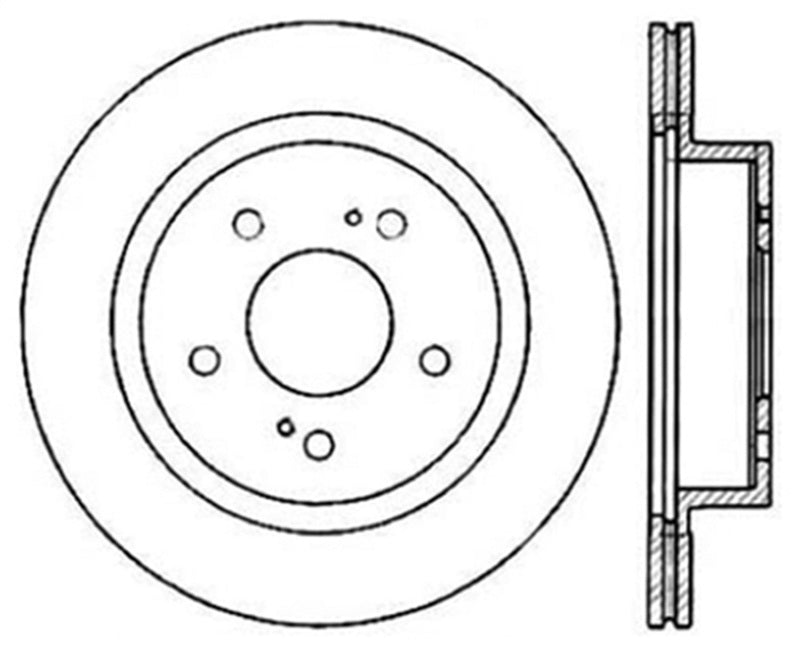 StopTech Sport Drilled & Slotted Rotor- Rear Right