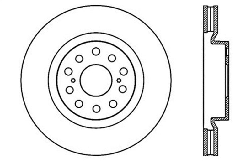 StopTech Slotted & Drilled Sport Brake Rotor