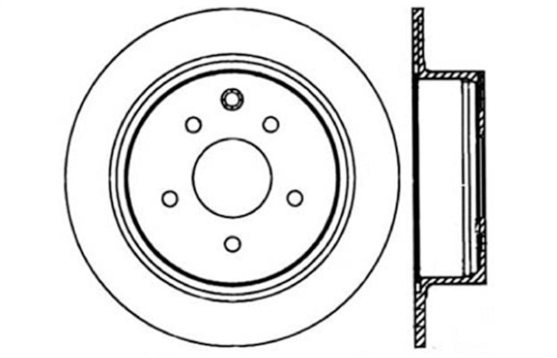 StopTech SportStop 02-09 Nissan Altima / 04-08 Maxima / 07-09 Sentra Drilled Rear Right Rotor