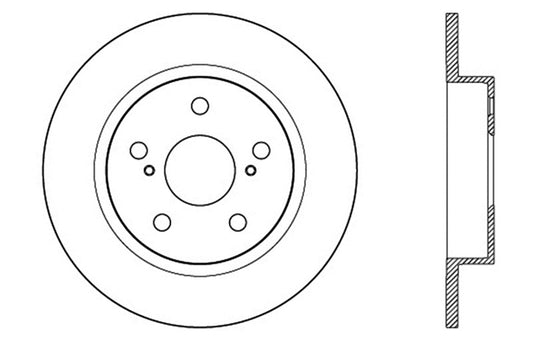 StopTech SportStop 10-13 Scion tC Slotted & Drilled Right Rear Rotor