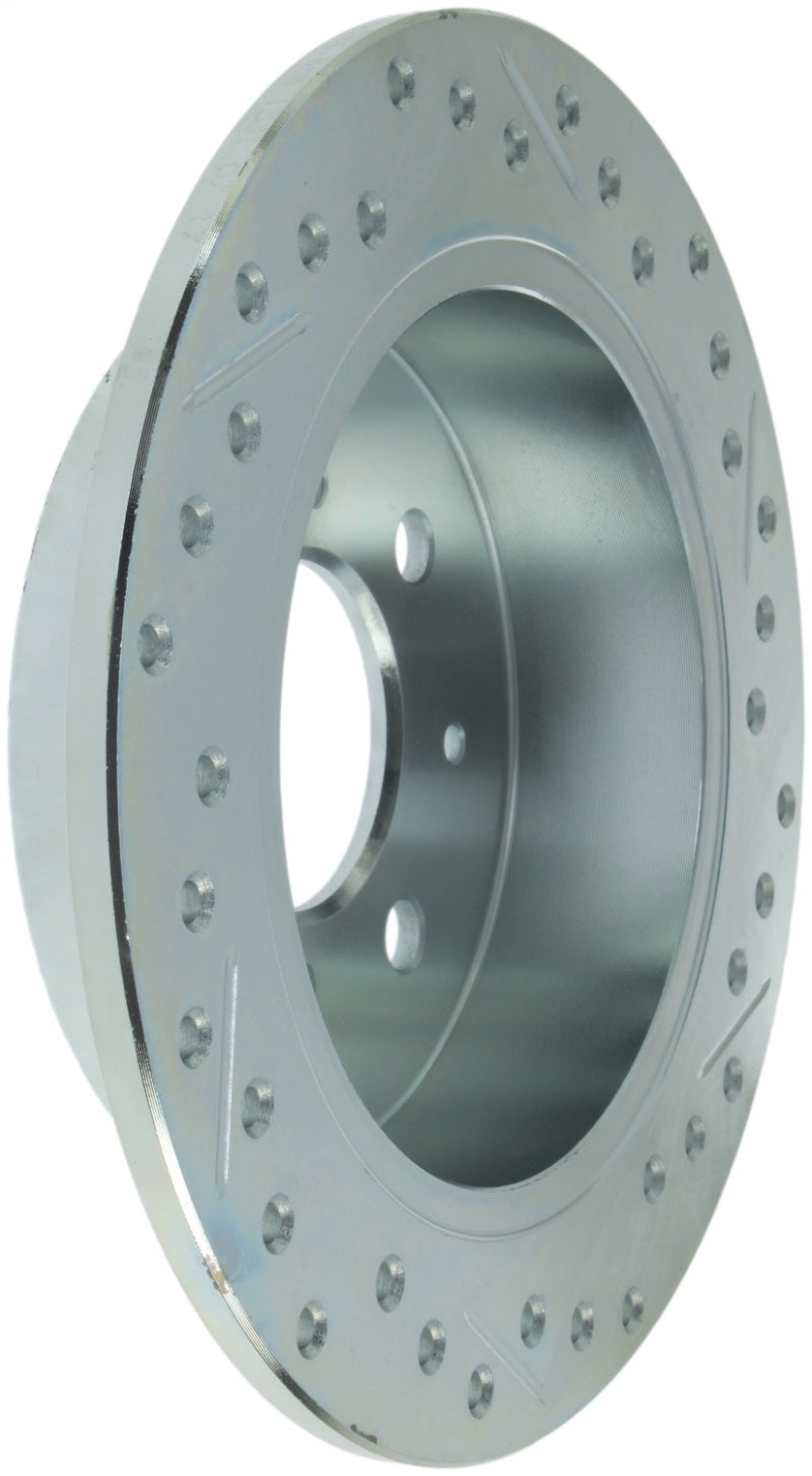 StopTech Select Sport 92-00 Honda Civic Drilled and Slotted 1-Piece Rear Passenger Side Brake Rotor