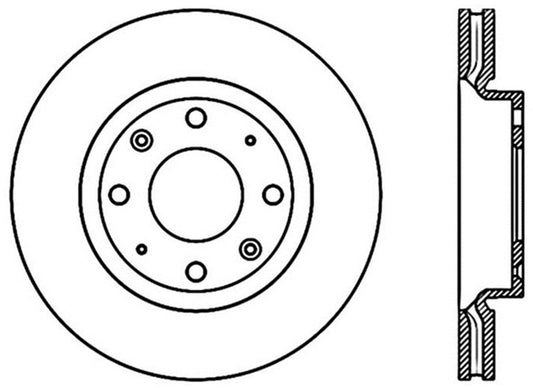 StopTech Sport Drilled & Slotted Rotor - Rear Left