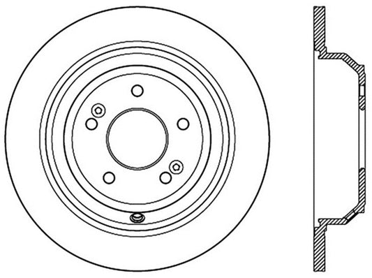 StopTech Slotted & Drilled Sport Brake Rotor 15 Hyundai Genesis Sedan