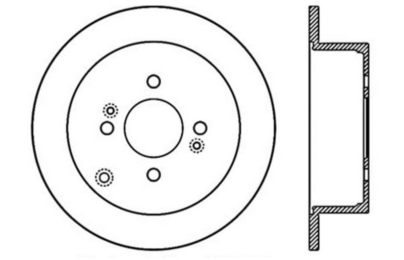 StopTech Slotted & Drilled Sport Brake Rotor