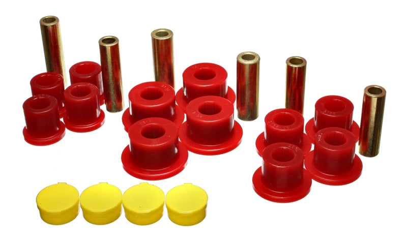 Energy Suspension 02-05 Dodge Ram 1500 2WD Red Rear Leaf Spring Bushing Set