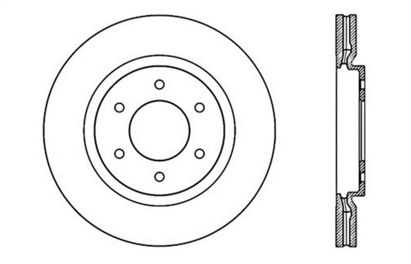 StopTech Slotted & Drilled Sport Brake Rotor