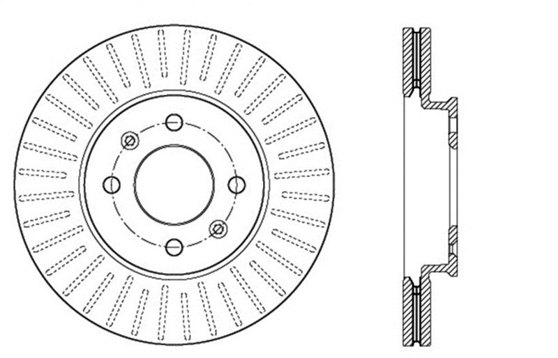 StopTech Sport Drilled & Slotted Rotor - Rear Right