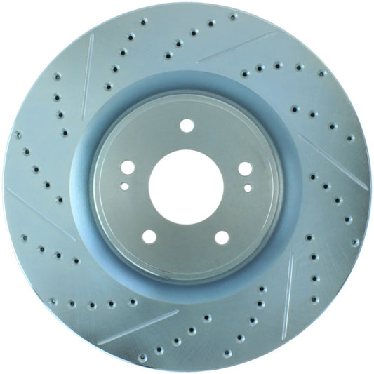 StopTech Select Sport 08-11 Mitsubishi Evo X Slotted and Drilled Right Front Rotor