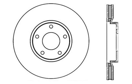 StopTech Sport Drilled & Slotted Rotor - Front Right