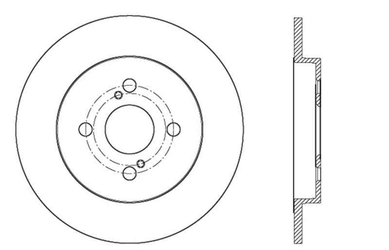 StopTech Sport Cross Drilled Brake Rotor - Front Right