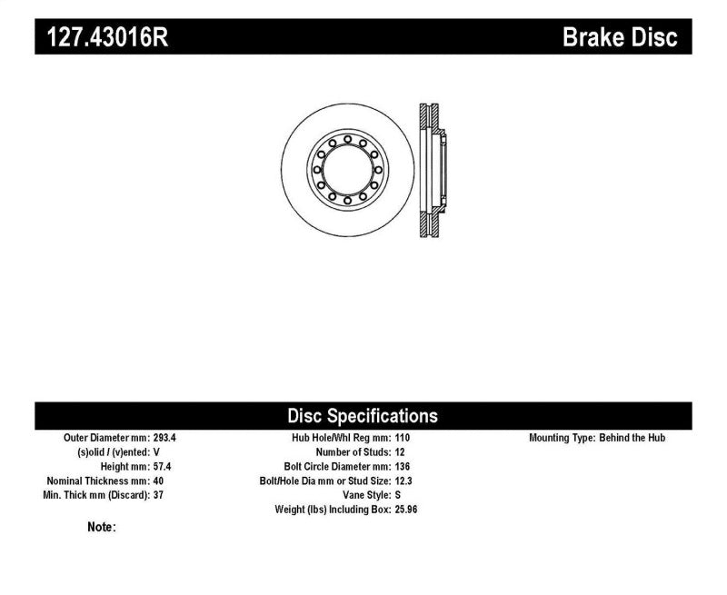 StopTech Slotted & Drilled Sport Brake Rotor