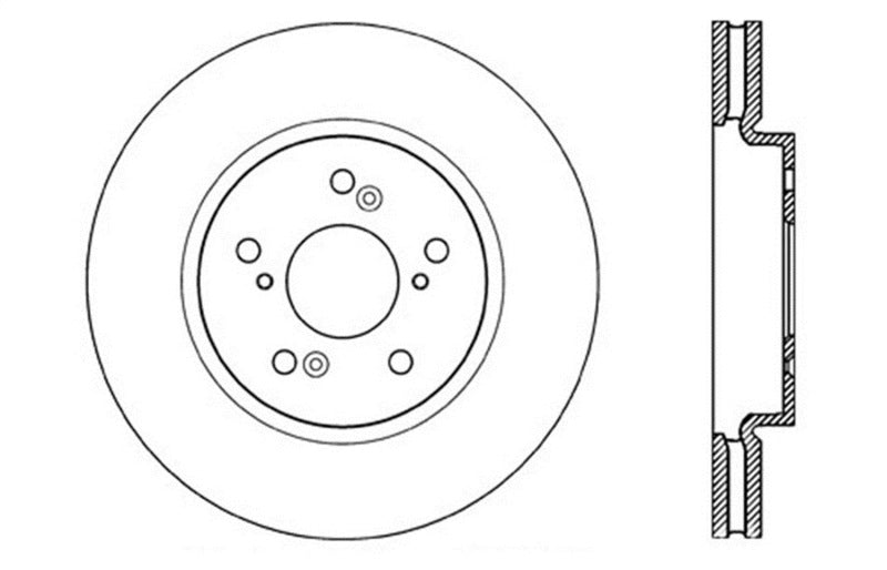 StopTech Slotted & Drilled Sport Brake Rotor