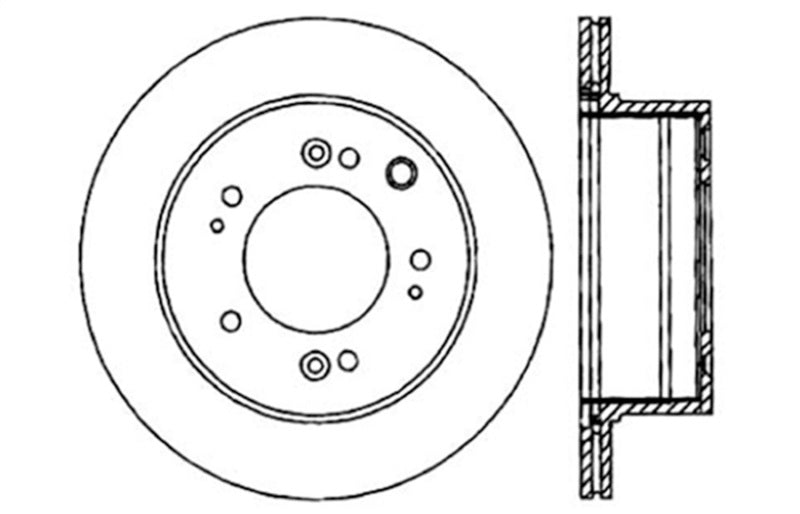 StopTech Slotted & Drilled Sport Brake Rotor