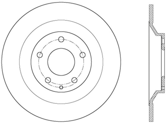 StopTech Sport Drilled & Slotted Rotor - Front Left