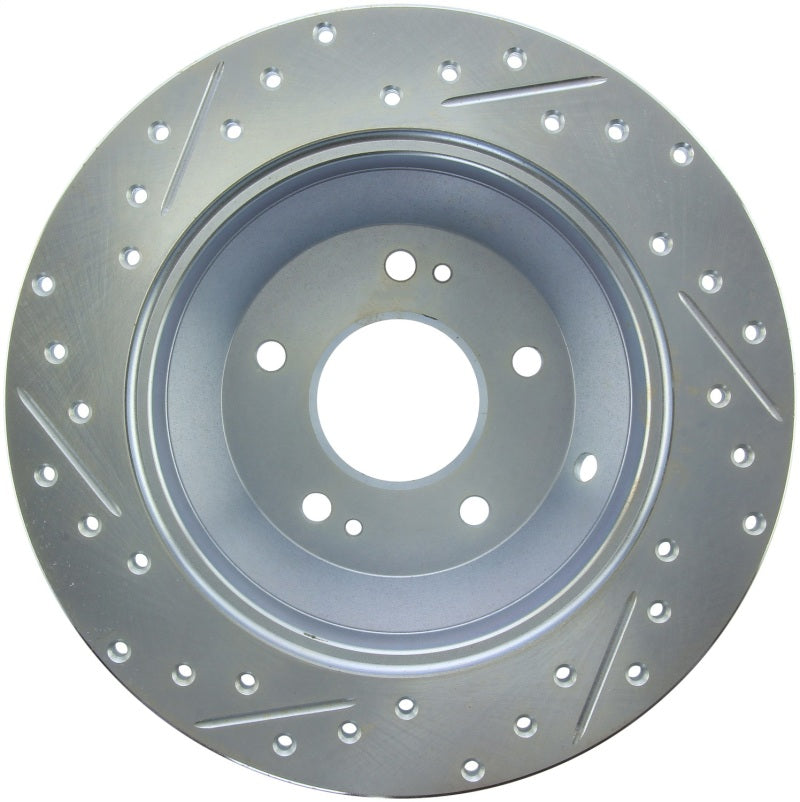 StopTech Select Sport 10-17 Hyundai Santa Fe Sport Slotted & Drilled Left Rear Brake Rotor