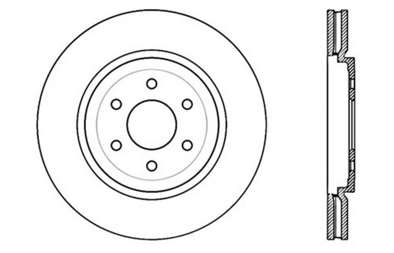 StopTech Slotted & Drilled Sport Brake Rotor