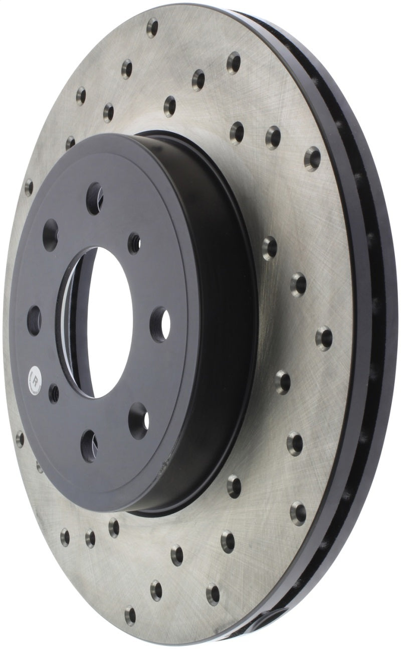 StopTech Sport Cross Drilled Brake Rotor - Rear Right