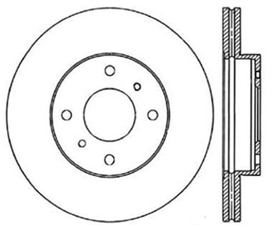 StopTech Slotted & Drilled Sport Brake Rotor