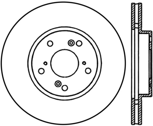 StopTech SportStop Cryo 98-02 Honda Accord Left Rotor